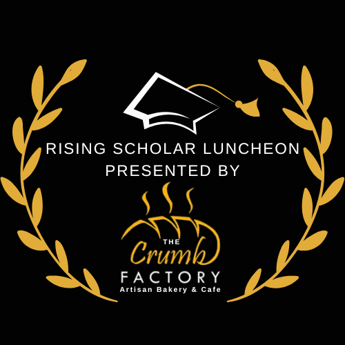 Rising Scholar Luncheon Logo presented by The Crumb Factory
