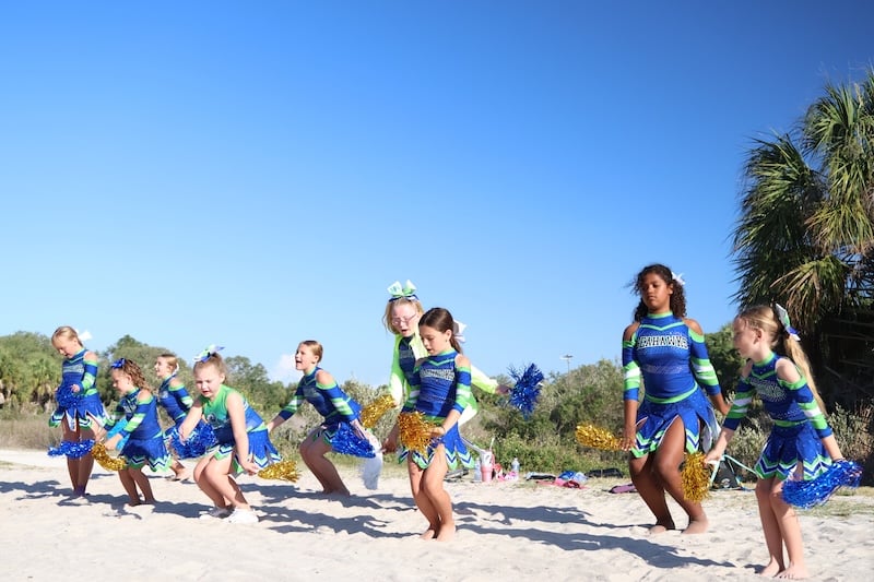 banquet on the beach cheer team