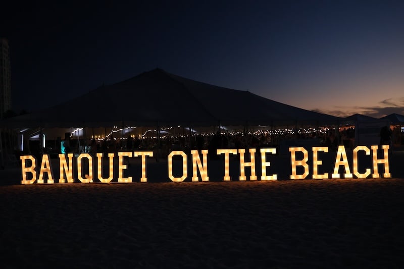 banquet on the beach
