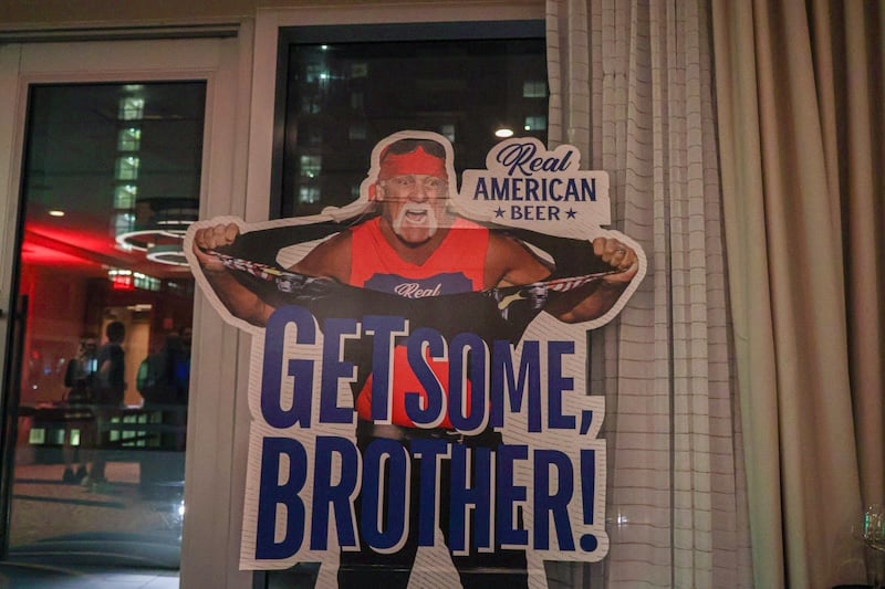 social winter wonderland get some brother sign