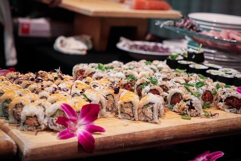 social winter wonderland sushi food